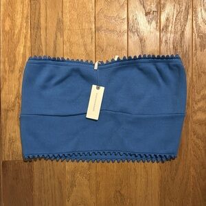by anthropologie nwt scallop edge tube top XL